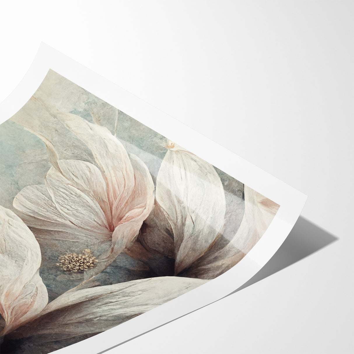 Soft Petals Abstract Floral Canvas | Artistic Wall Decor