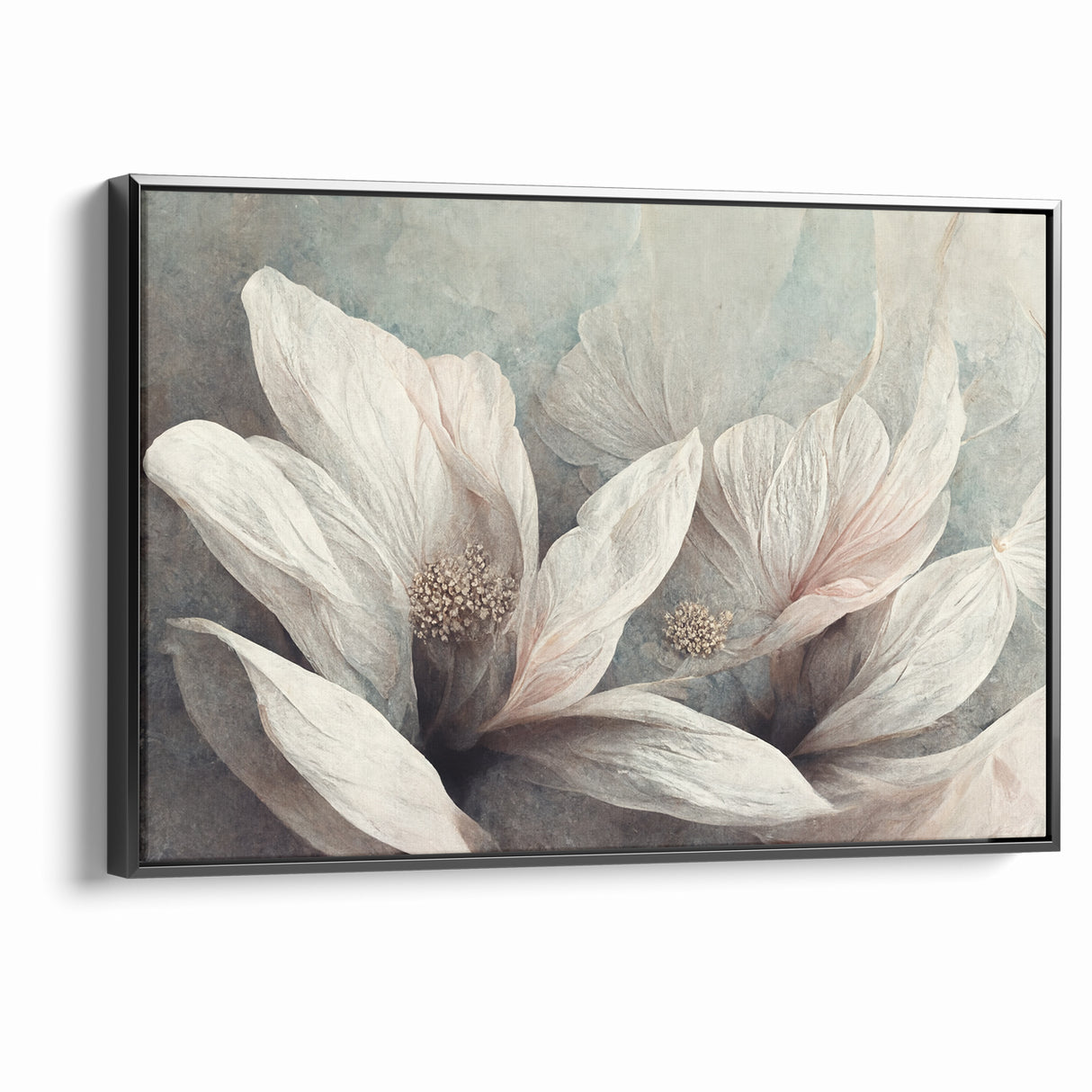 Soft Petals Abstract Floral Canvas | Artistic Wall Decor