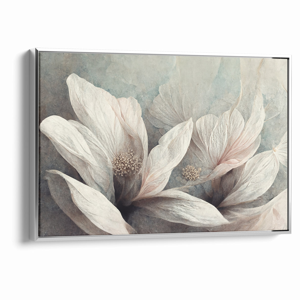 Soft Petals Abstract Floral Canvas | Artistic Wall Decor
