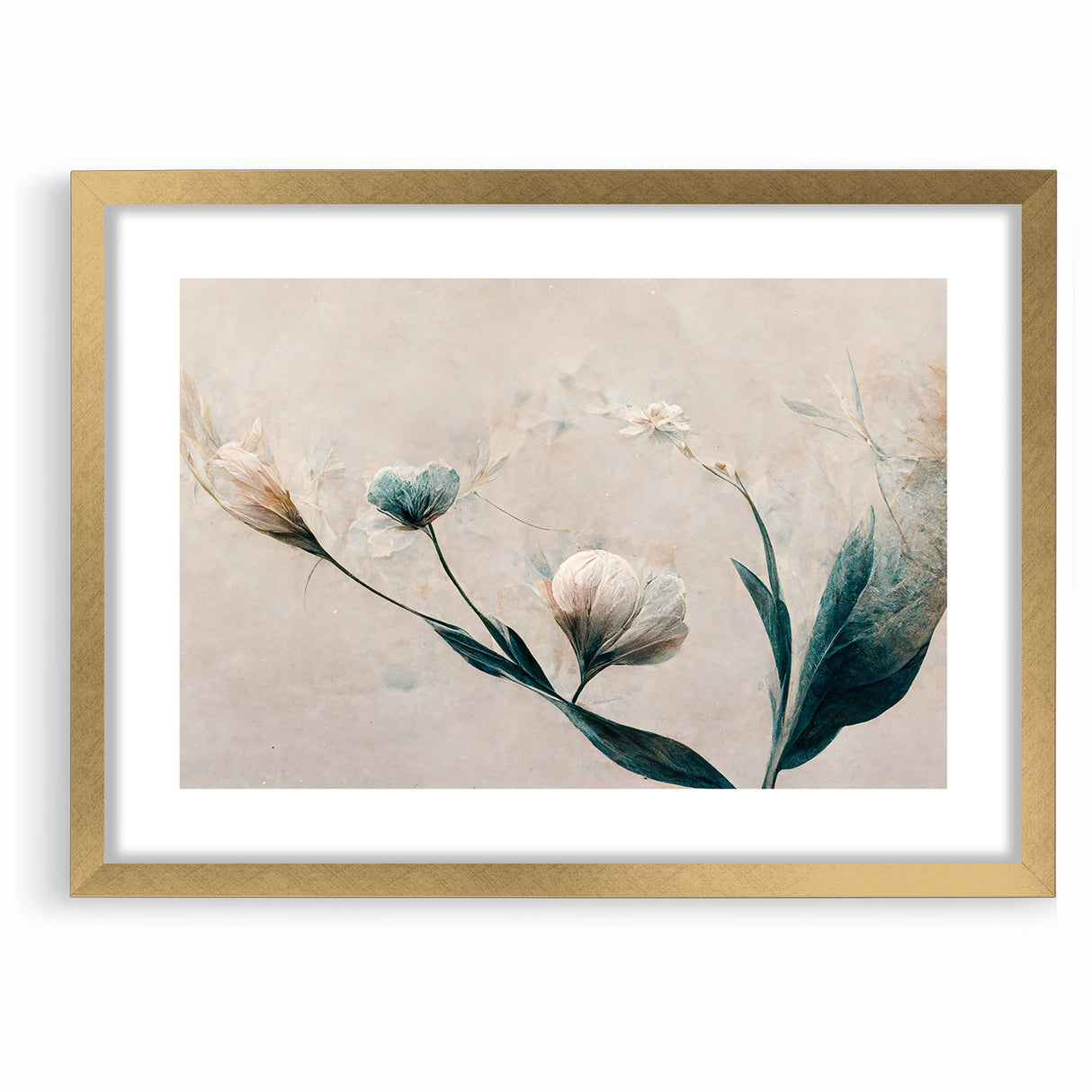 Dreamy Blossoms Abstract Floral Canvas | Elegant Wall Art