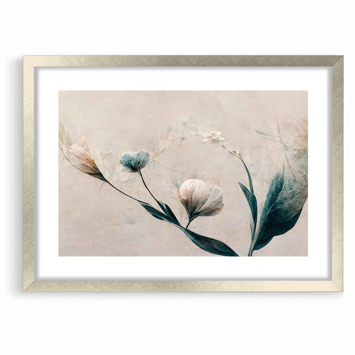 Dreamy Blossoms Abstract Floral Canvas | Elegant Wall Art
