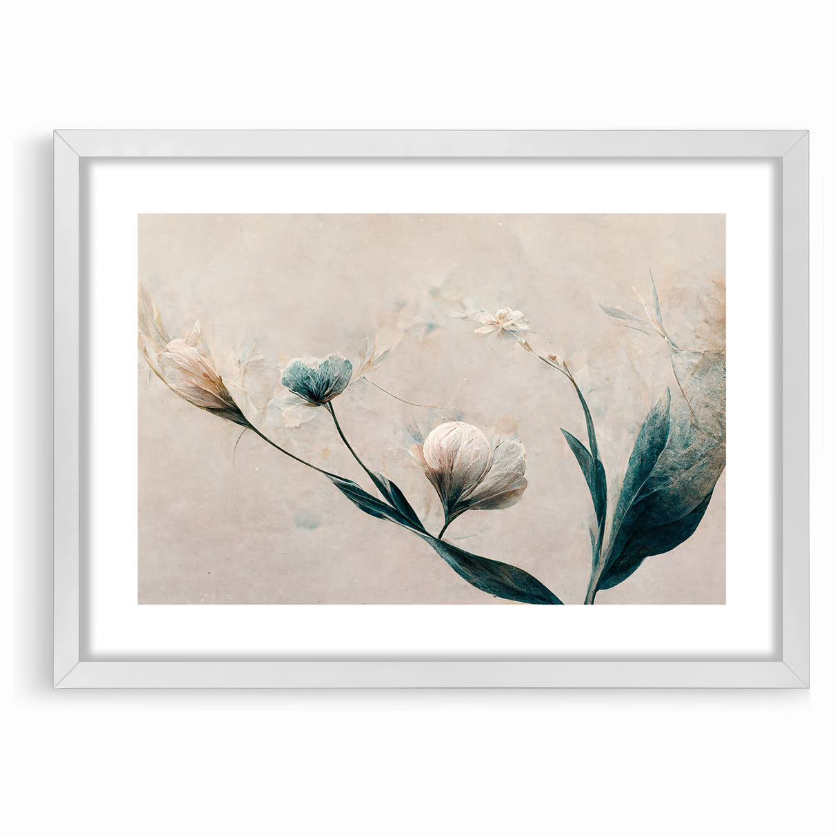 Dreamy Blossoms Abstract Floral Canvas | Elegant Wall Art