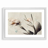 Graceful Bloom Abstract Floral Canvas | Modern Art Decor