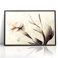 Graceful Bloom Abstract Floral Canvas | Modern Art Decor