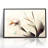 Graceful Bloom Abstract Floral Canvas | Modern Art Decor