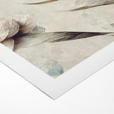 Graceful Bloom Abstract Floral Canvas | Modern Art Decor