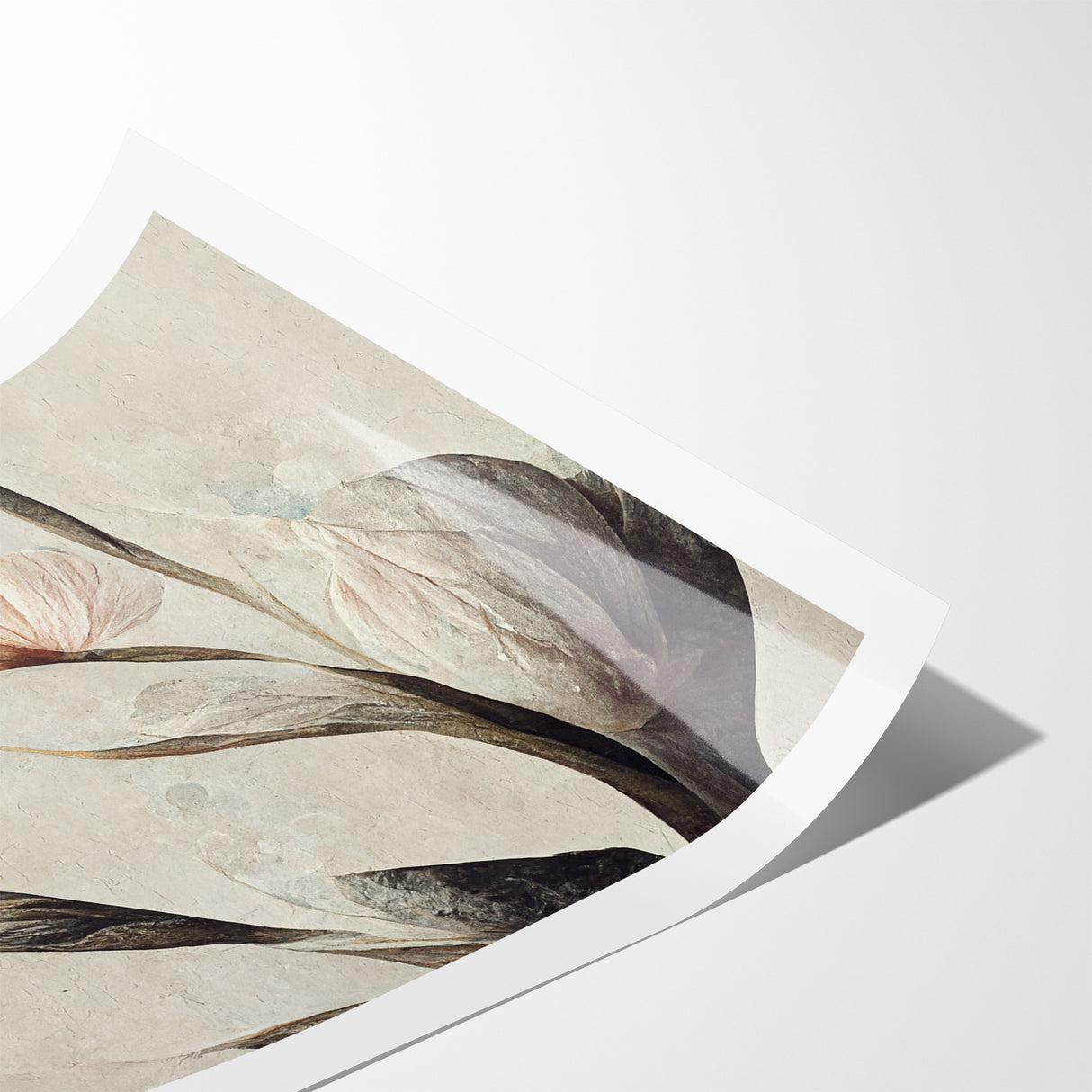 Graceful Bloom Abstract Floral Canvas | Modern Art Decor