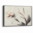 Graceful Bloom Abstract Floral Canvas | Modern Art Decor