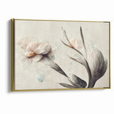 Graceful Bloom Abstract Floral Canvas | Modern Art Decor