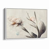Graceful Bloom Abstract Floral Canvas | Modern Art Decor