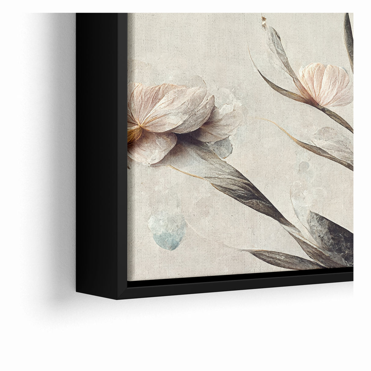Graceful Bloom Abstract Floral Canvas | Modern Art Decor