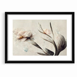 Graceful Bloom Abstract Floral Canvas | Modern Art Decor