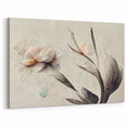 Graceful Bloom Abstract Floral Canvas | Modern Art Decor