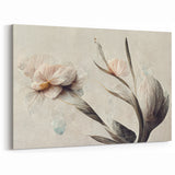 Graceful Bloom Abstract Floral Canvas | Modern Art Decor