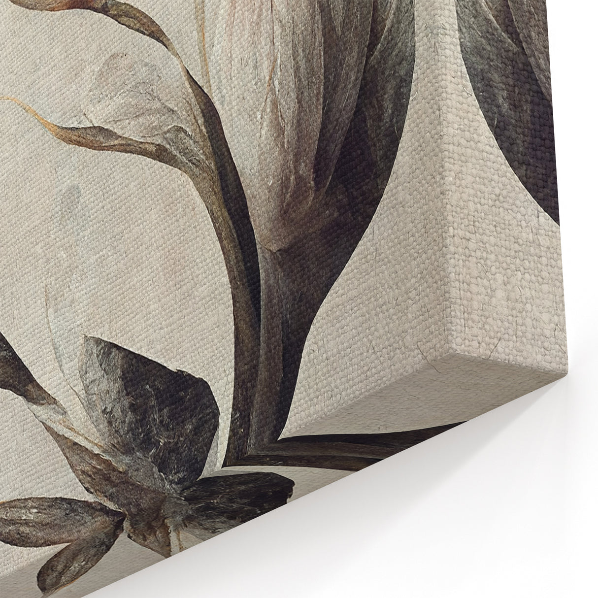 Graceful Bloom Abstract Floral Canvas | Modern Art Decor