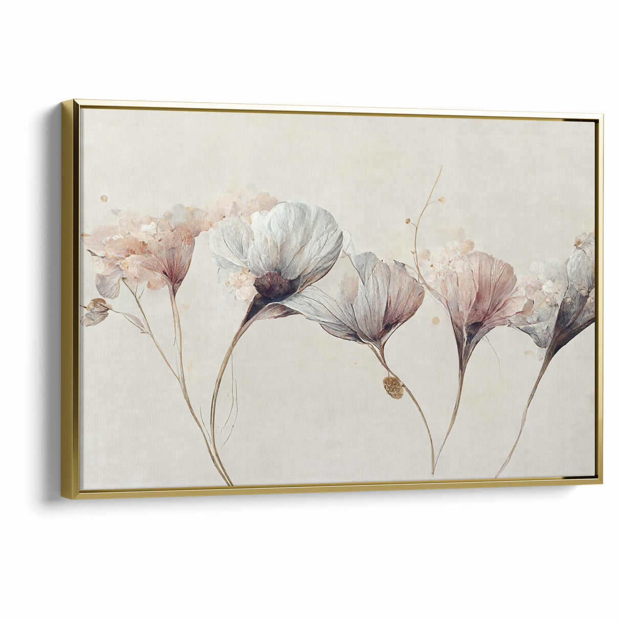 Serene Blooms Abstract Floral Canvas | Contemporary Wall Art