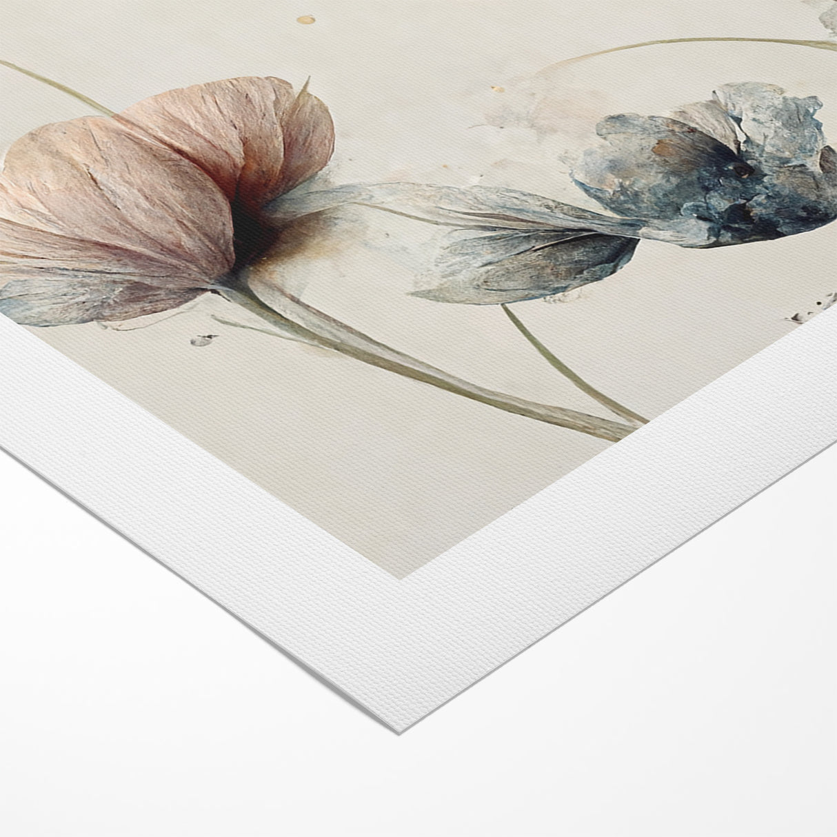 Tranquil Blooms Abstract Floral Canvas | Elegant Wall Art