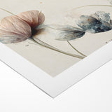 Tranquil Blooms Abstract Floral Canvas | Elegant Wall Art