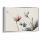 Tranquil Blooms Abstract Floral Canvas | Elegant Wall Art