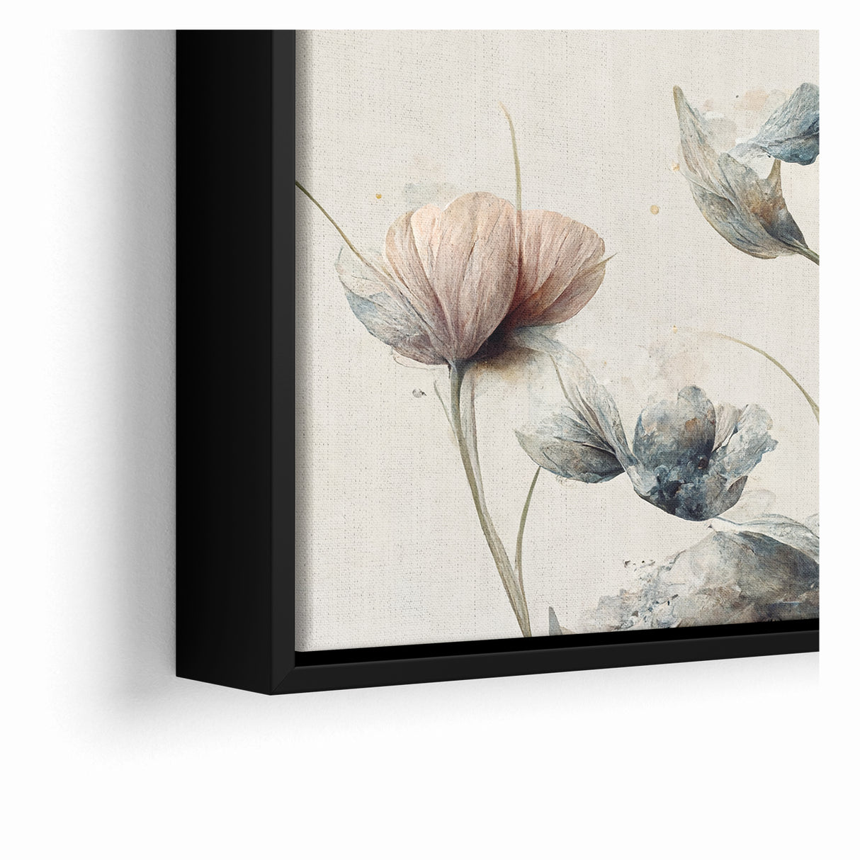 Tranquil Blooms Abstract Floral Canvas | Elegant Wall Art