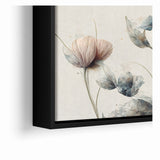 Tranquil Blooms Abstract Floral Canvas | Elegant Wall Art