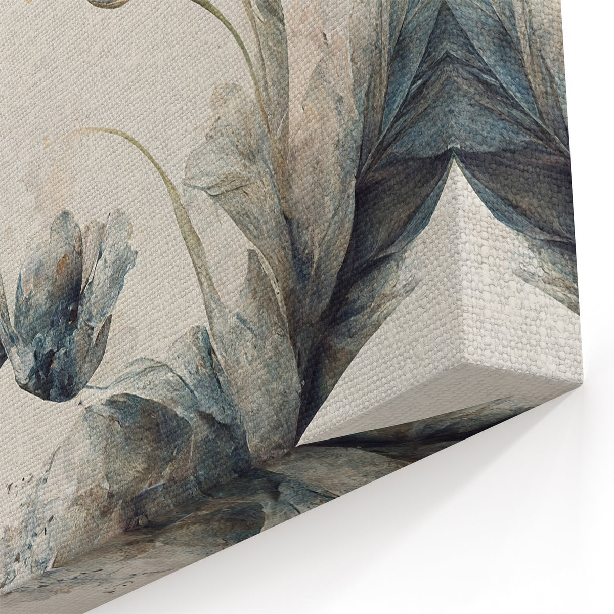 Tranquil Blooms Abstract Floral Canvas | Elegant Wall Art