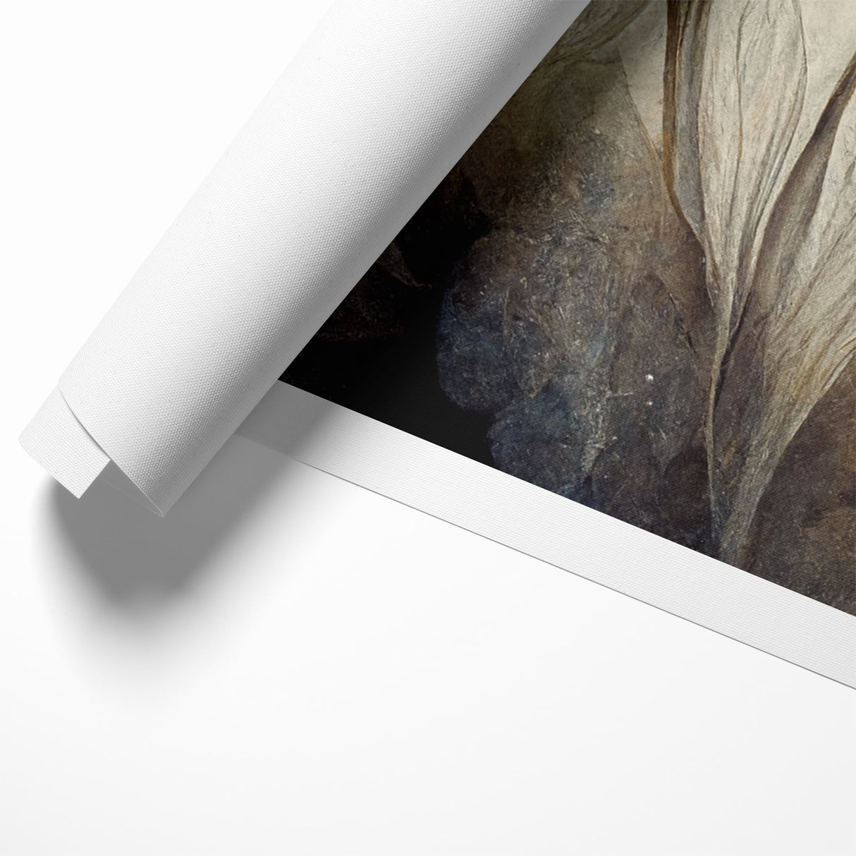 Golden Glow Abstract Floral Canvas | Modern Wall Art