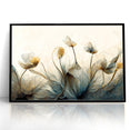 Midnight Blooms Abstract Floral Canvas | Elegant Wall Art
