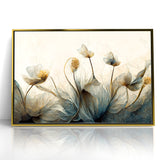 Midnight Blooms Abstract Floral Canvas | Elegant Wall Art