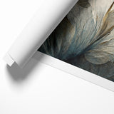 Midnight Blooms Abstract Floral Canvas | Elegant Wall Art