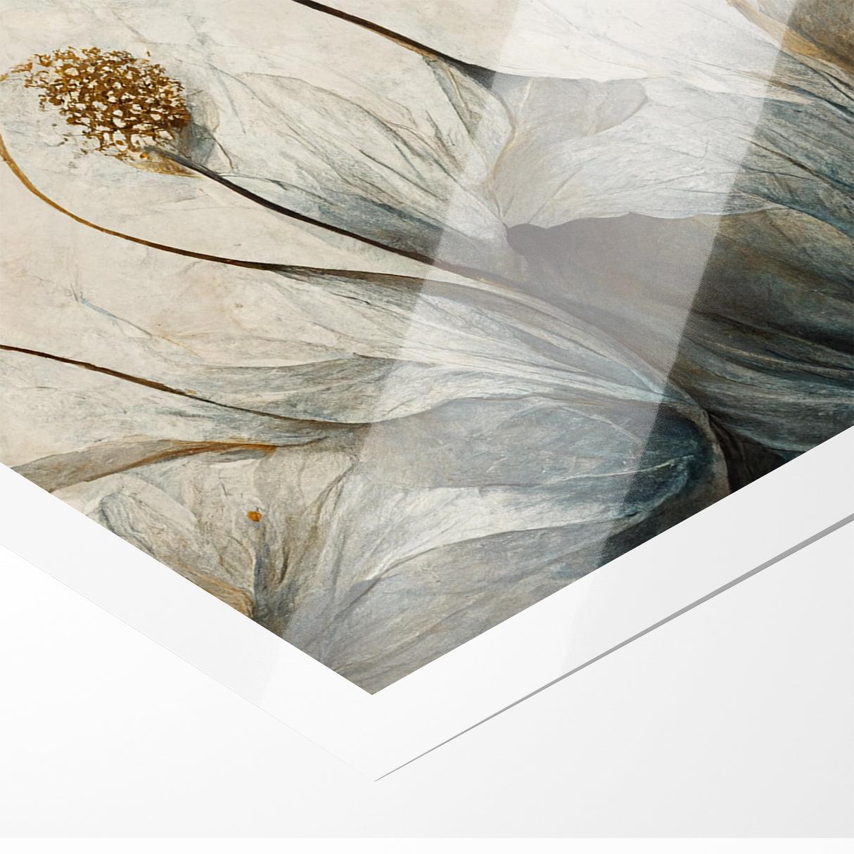 Midnight Blooms Abstract Floral Canvas | Elegant Wall Art