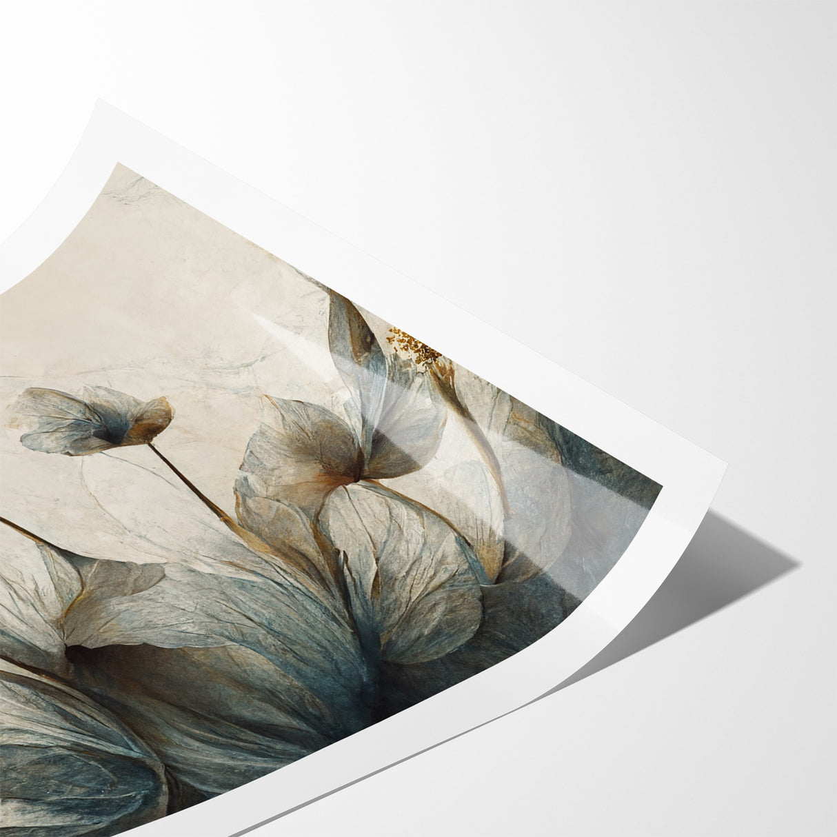 Midnight Blooms Abstract Floral Canvas | Elegant Wall Art