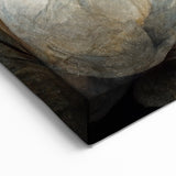 Midnight Blooms Abstract Floral Canvas | Elegant Wall Art