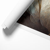 Golden Petals Abstract Floral Canvas | Contemporary Wall Art