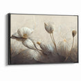 Golden Petals Abstract Floral Canvas | Contemporary Wall Art