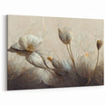 Golden Petals Abstract Floral Canvas | Contemporary Wall Art