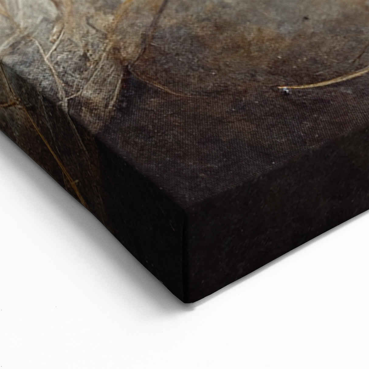 Golden Petals Abstract Floral Canvas | Contemporary Wall Art