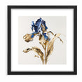 Golden Iris Abstract Floral Canvas | Luxurious Wall Art