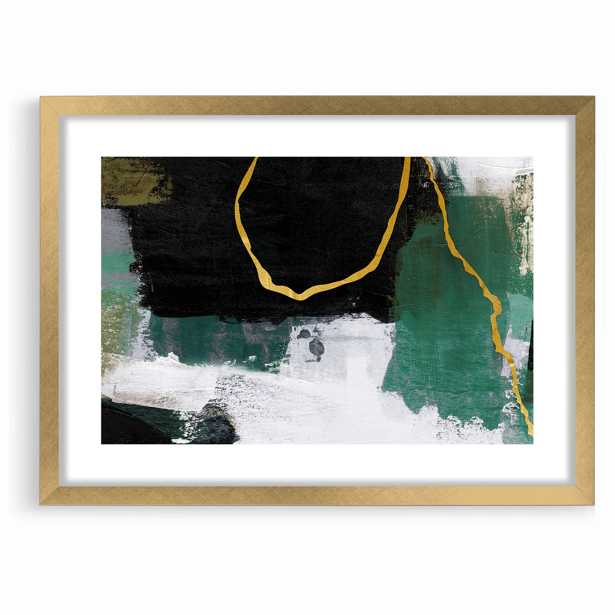 Elegant Geometric Line Art | Abstract Strokes & Lines Canvas Print