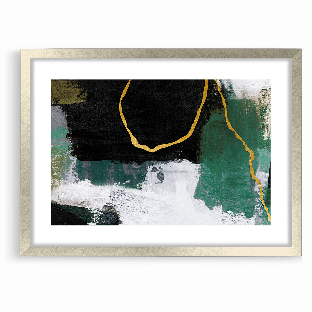 Elegant Geometric Line Art | Abstract Strokes & Lines Canvas Print