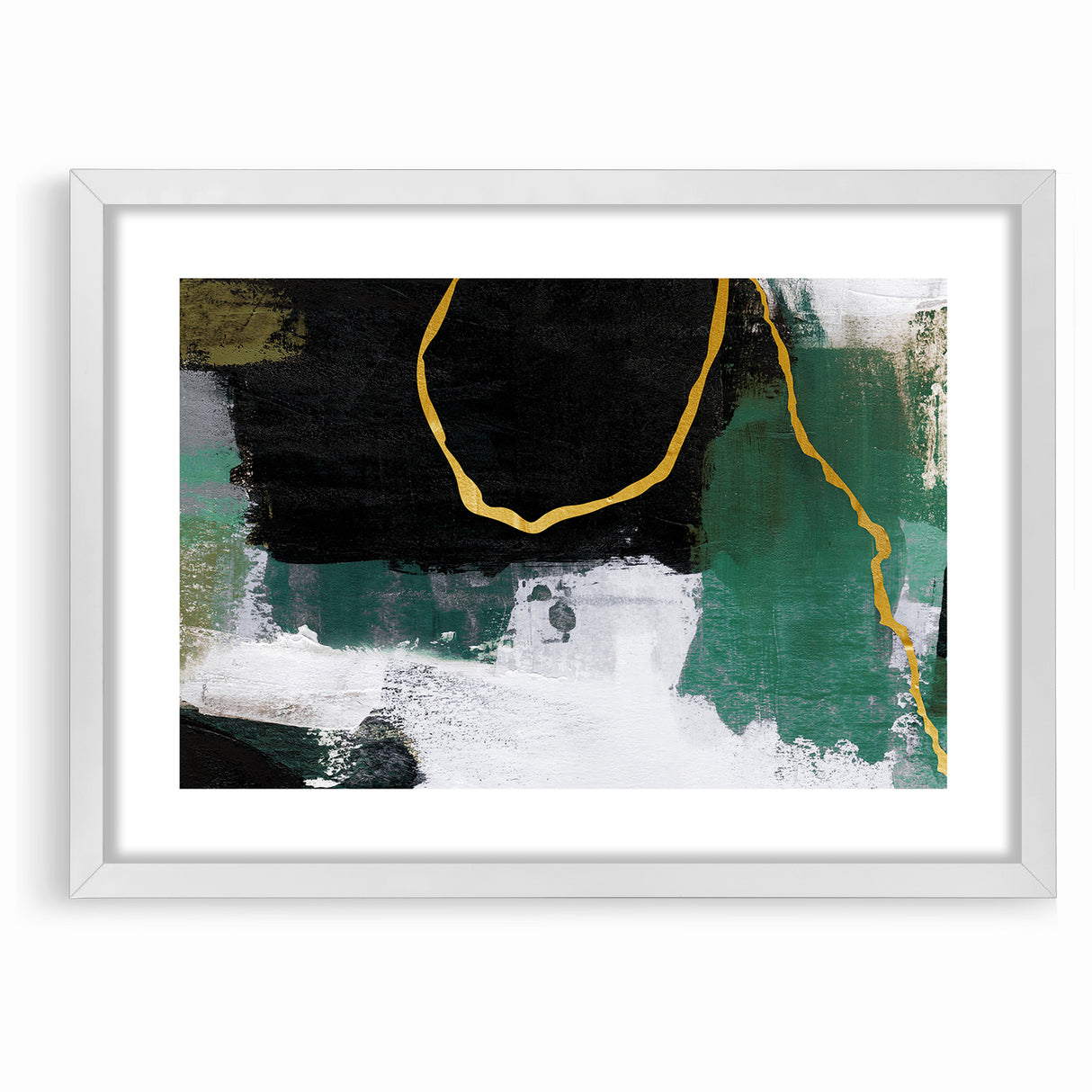 Elegant Geometric Line Art | Abstract Strokes & Lines Canvas Print