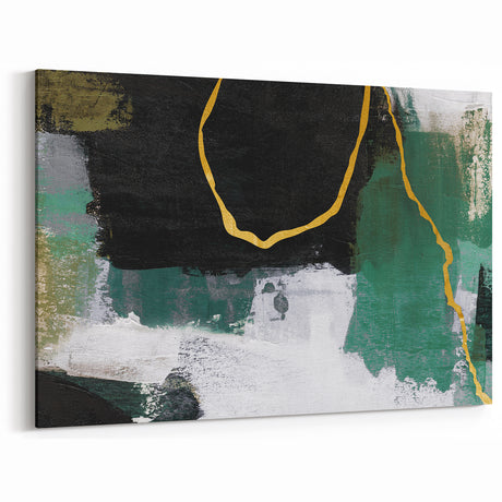 Elegant Geometric Line Art | Abstract Strokes & Lines Canvas Print
