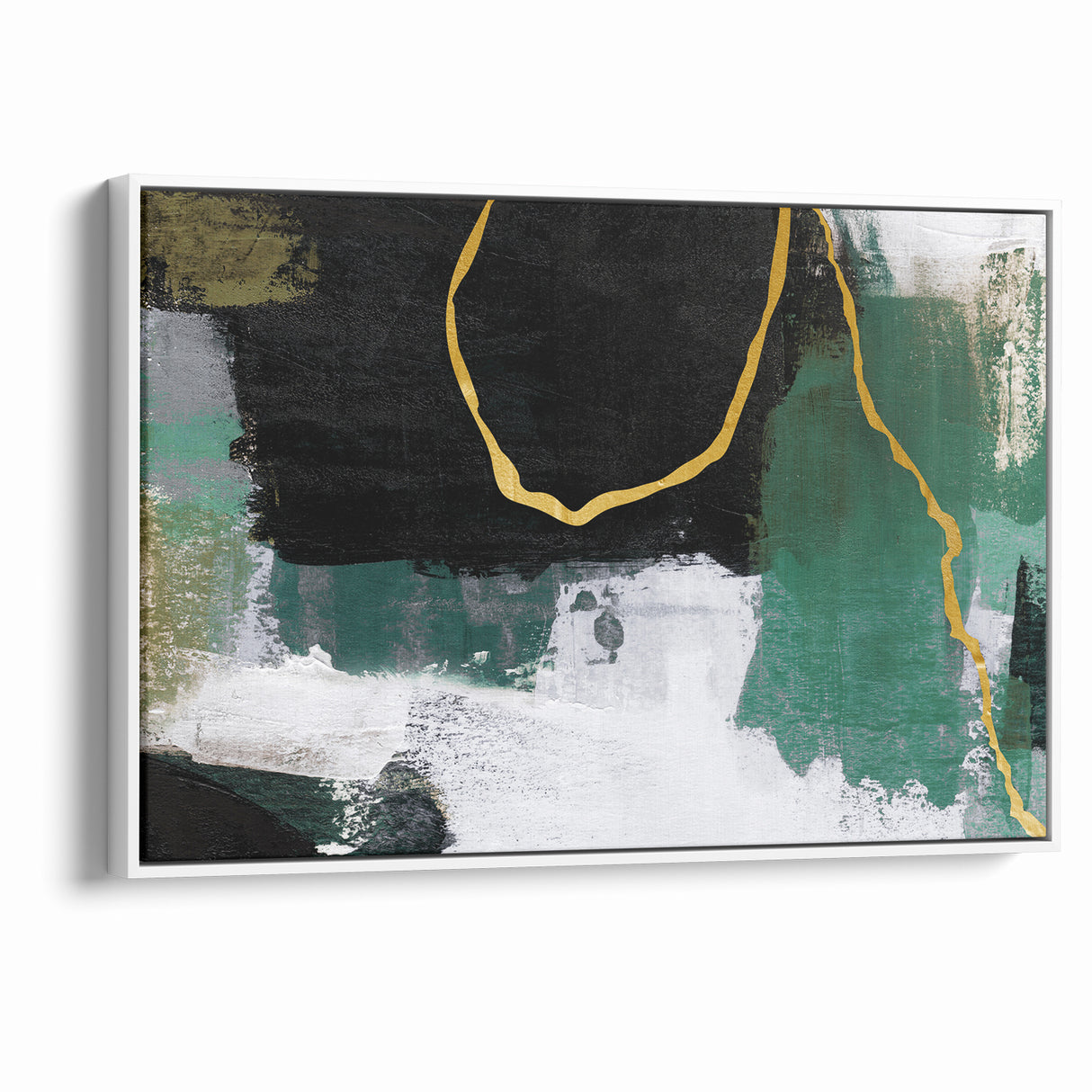 Elegant Geometric Line Art | Abstract Strokes & Lines Canvas Print