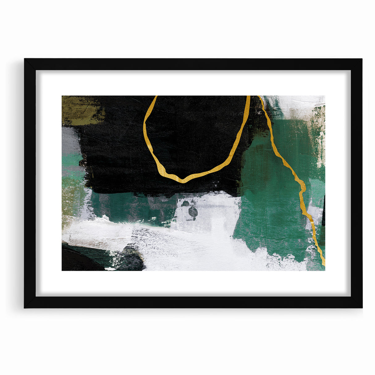 Elegant Geometric Line Art | Abstract Strokes & Lines Canvas Print