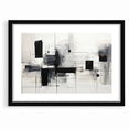 Abstract Black and White Canvas Art - Contemporary Monochrome Design