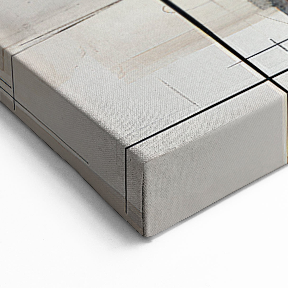 Abstract Black and White Canvas Art - Contemporary Monochrome Design