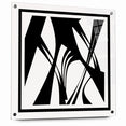 Minimalist Black and White Abstract Canvas - Artistic Monochrome Design