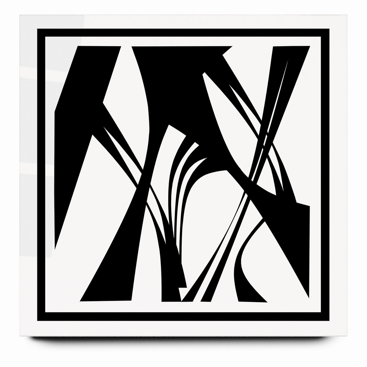 Minimalist Black and White Abstract Canvas - Artistic Monochrome Design
