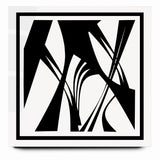 Minimalist Black and White Abstract Canvas - Artistic Monochrome Design