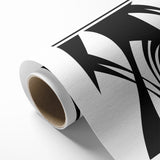 Minimalist Black and White Abstract Canvas - Artistic Monochrome Design